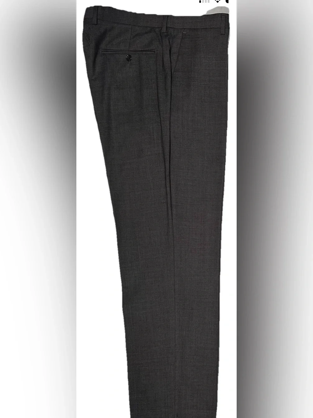 $250 J CREW CROSBY DRESS PANTS 34 FITS 36 TOLLEGNO 1900 ITALY 3D WOOL CHARCOAL